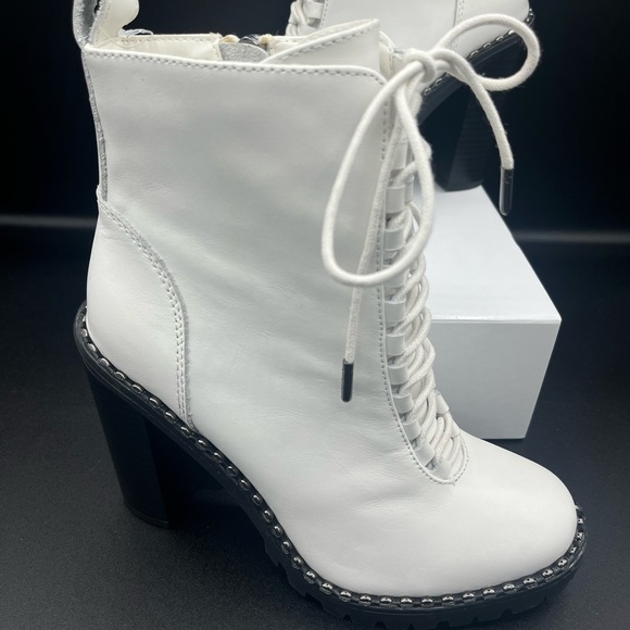 BCBG Leather Parina Lace Up Boots - Picture 13 of 15